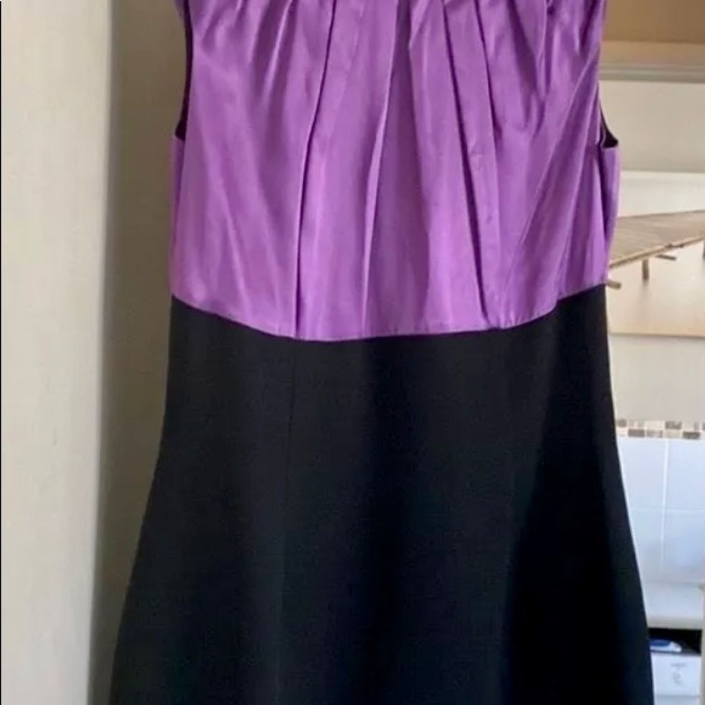 Carla Zampatti beautiful dress purple silk bodice Aline size 8. - Picture 4 of 11
